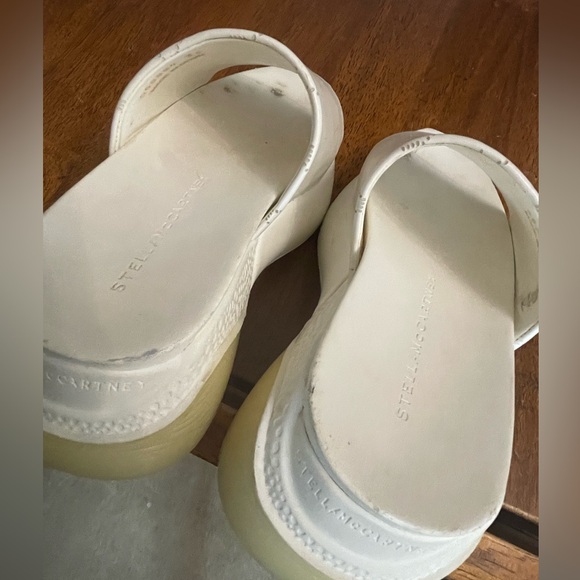 STELLA MCCARTNEY AUTHENTIC Platform Slides Mules White - Picture 14 of 14